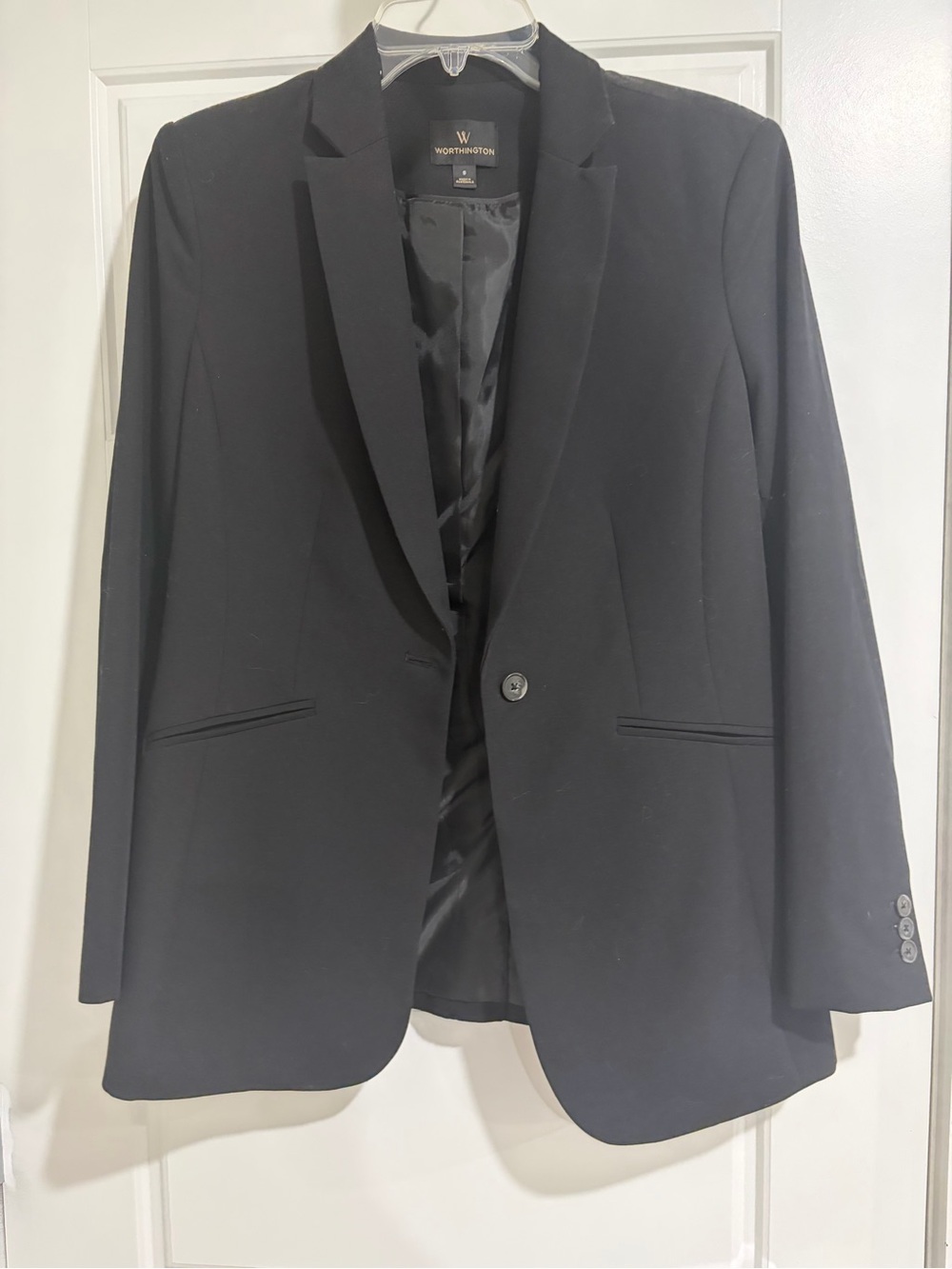 Worthington Black Single-Button Women’s  Blazer
